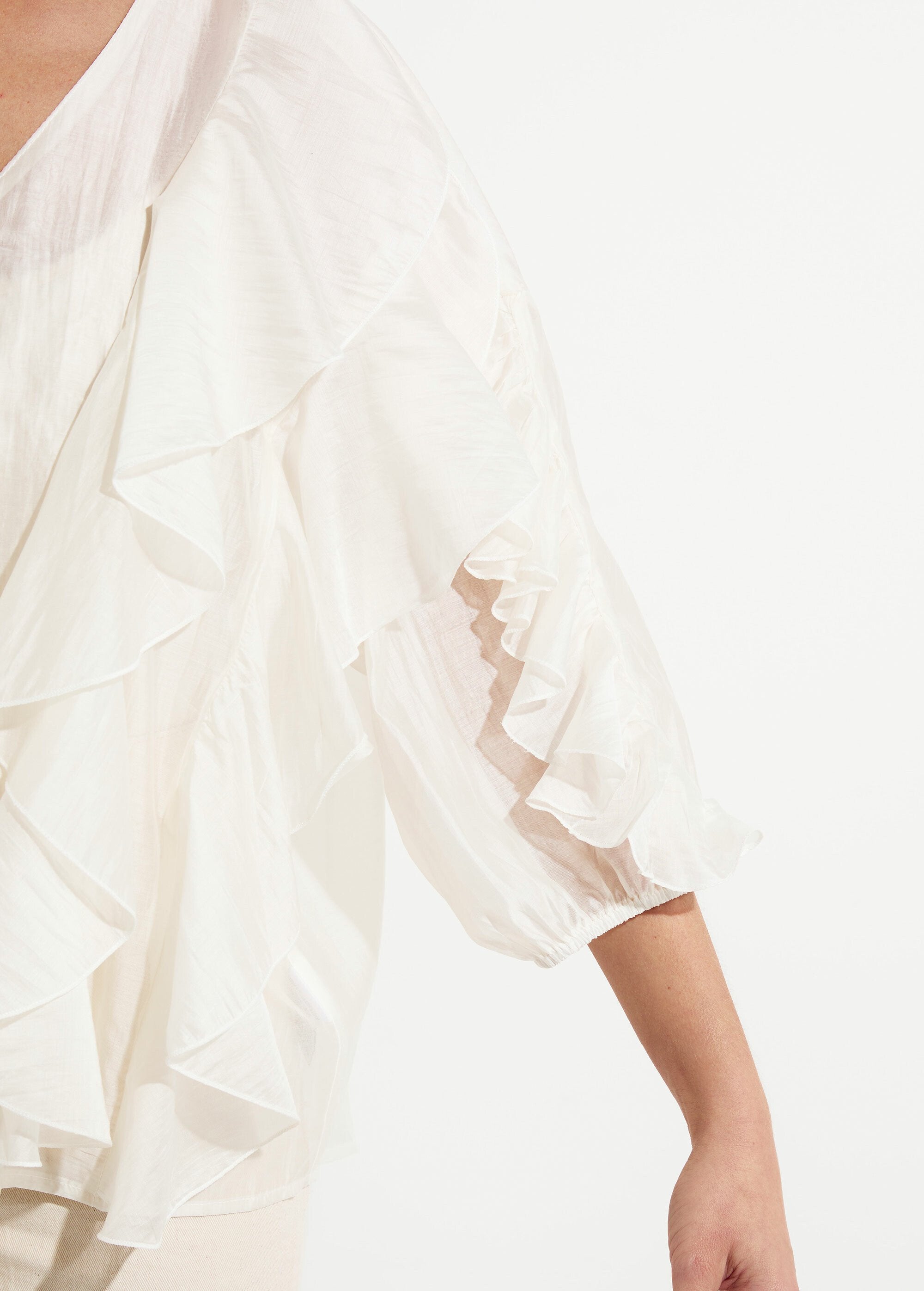 Blouse_col_V_boutonnée_à_volants_Blanc_DE1_slim