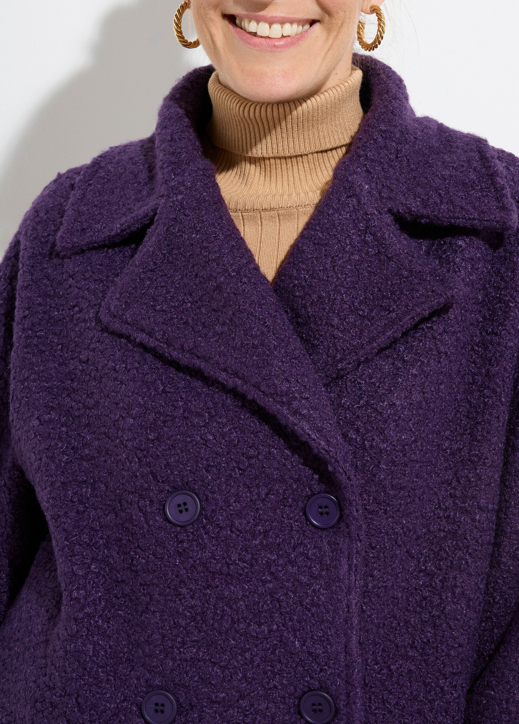 Chaquetón_corto_liso_estilo_bouclé_Morado_oscuro_DE1_slim
