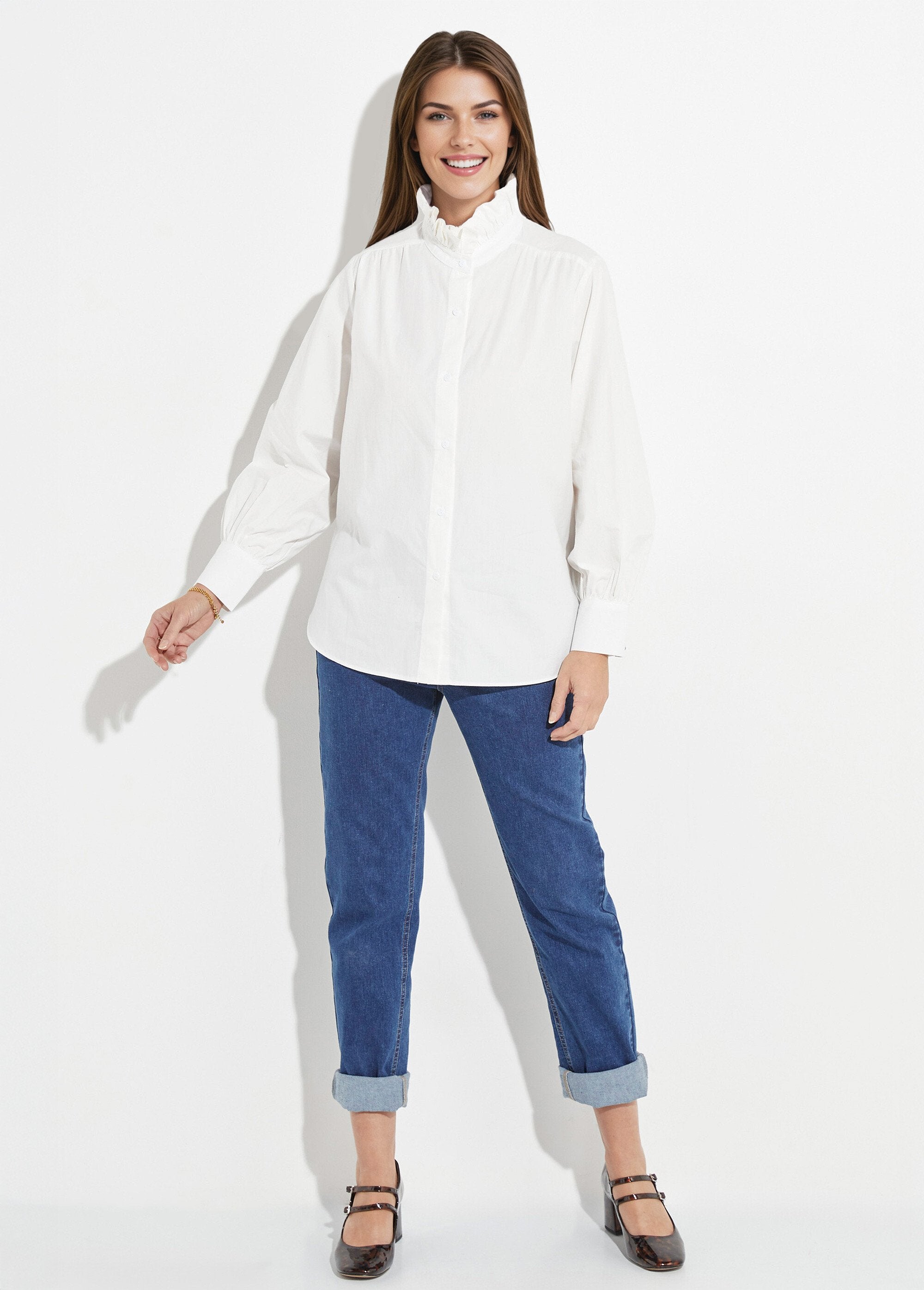 Blusa_con_cuello_alto_plisado_Blanco,_Blanca_SF1_slim