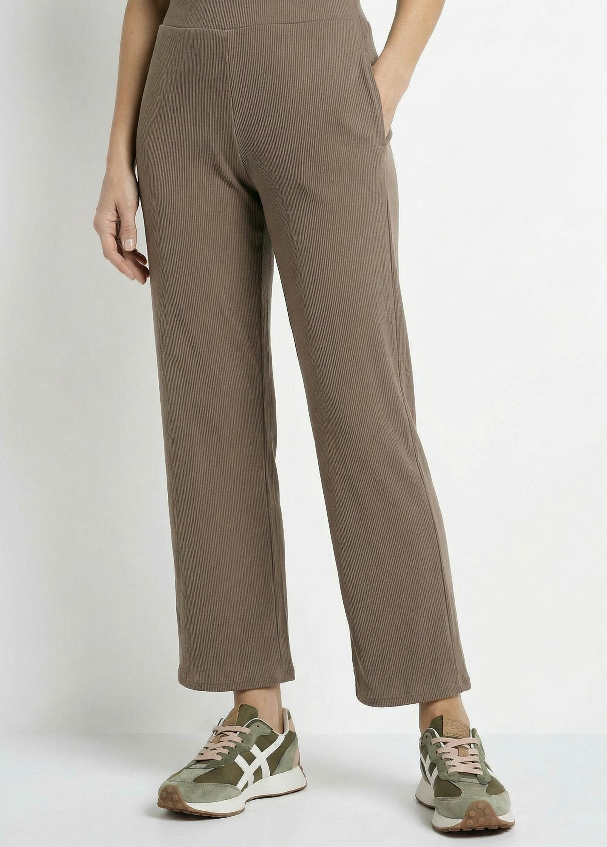 Pantalon_large_jersey_cotelé,_Essentiel_Taupe_FA1_slim