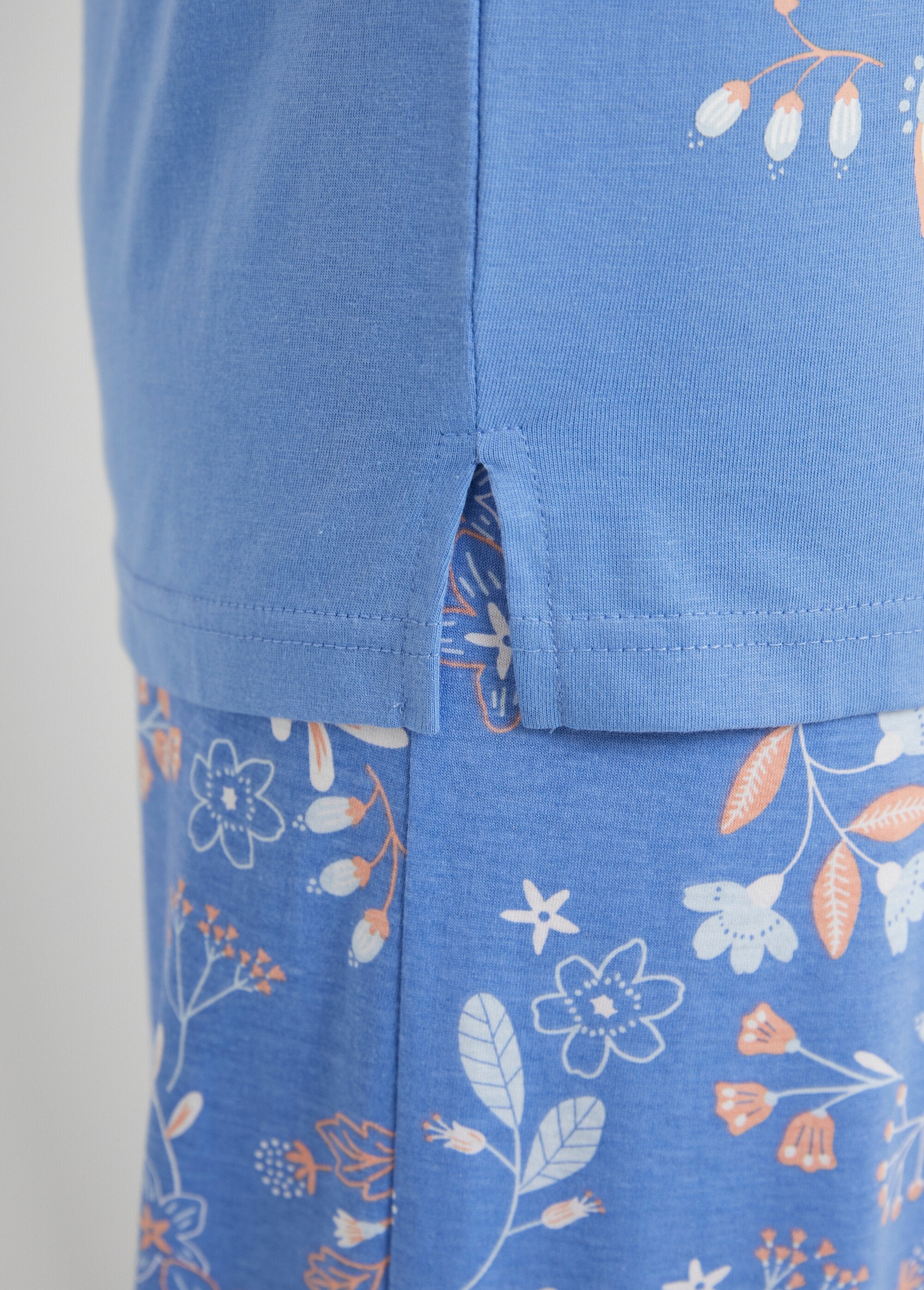 Pijama_de_manga_larga_de_algodón_floral_liso_Estampado_azul_y_rosa_DE3_slim