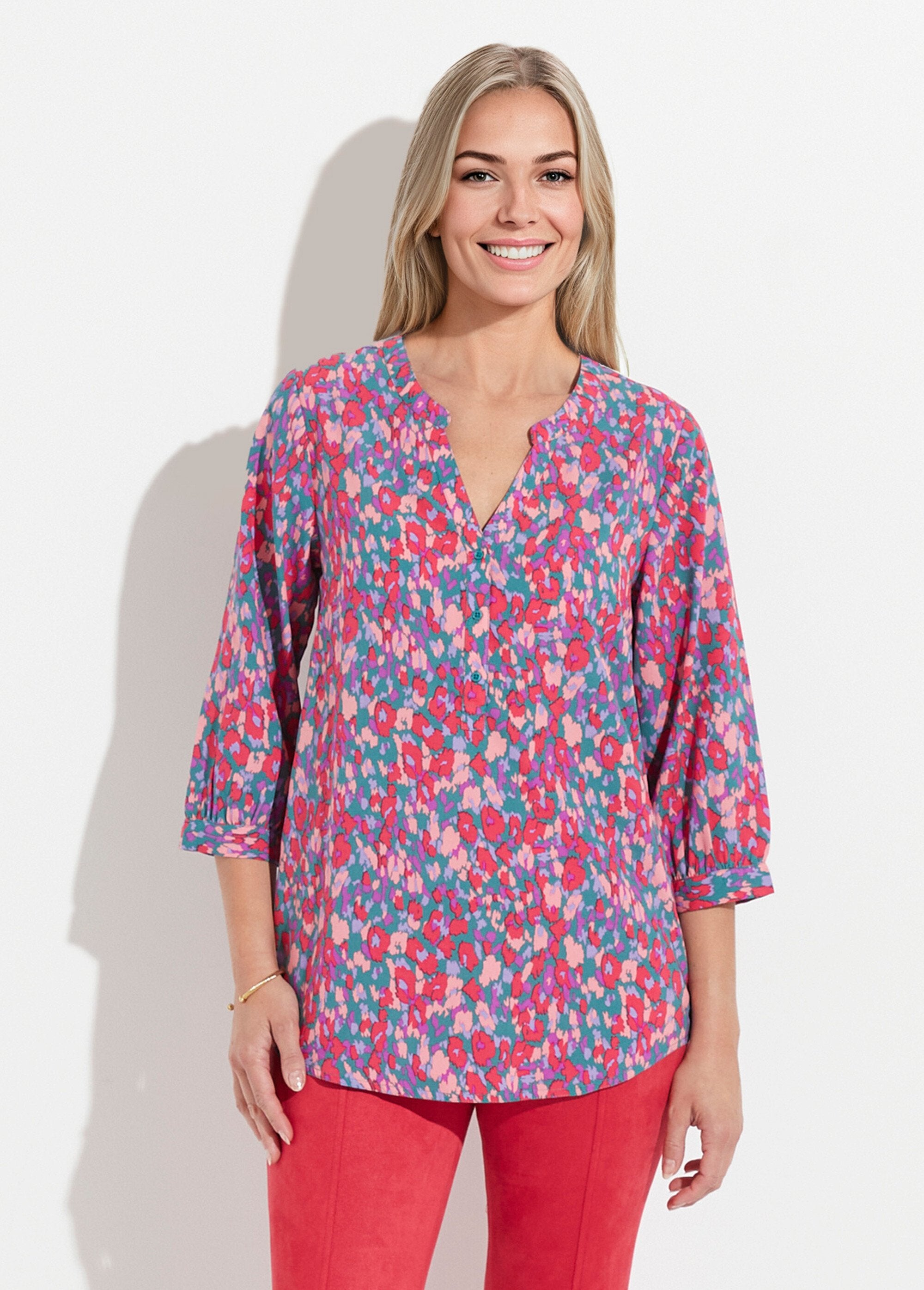 Túnica_holgada_abotonada_con_mangas_largas_3/4_verde_y_rosa_FA1_slim