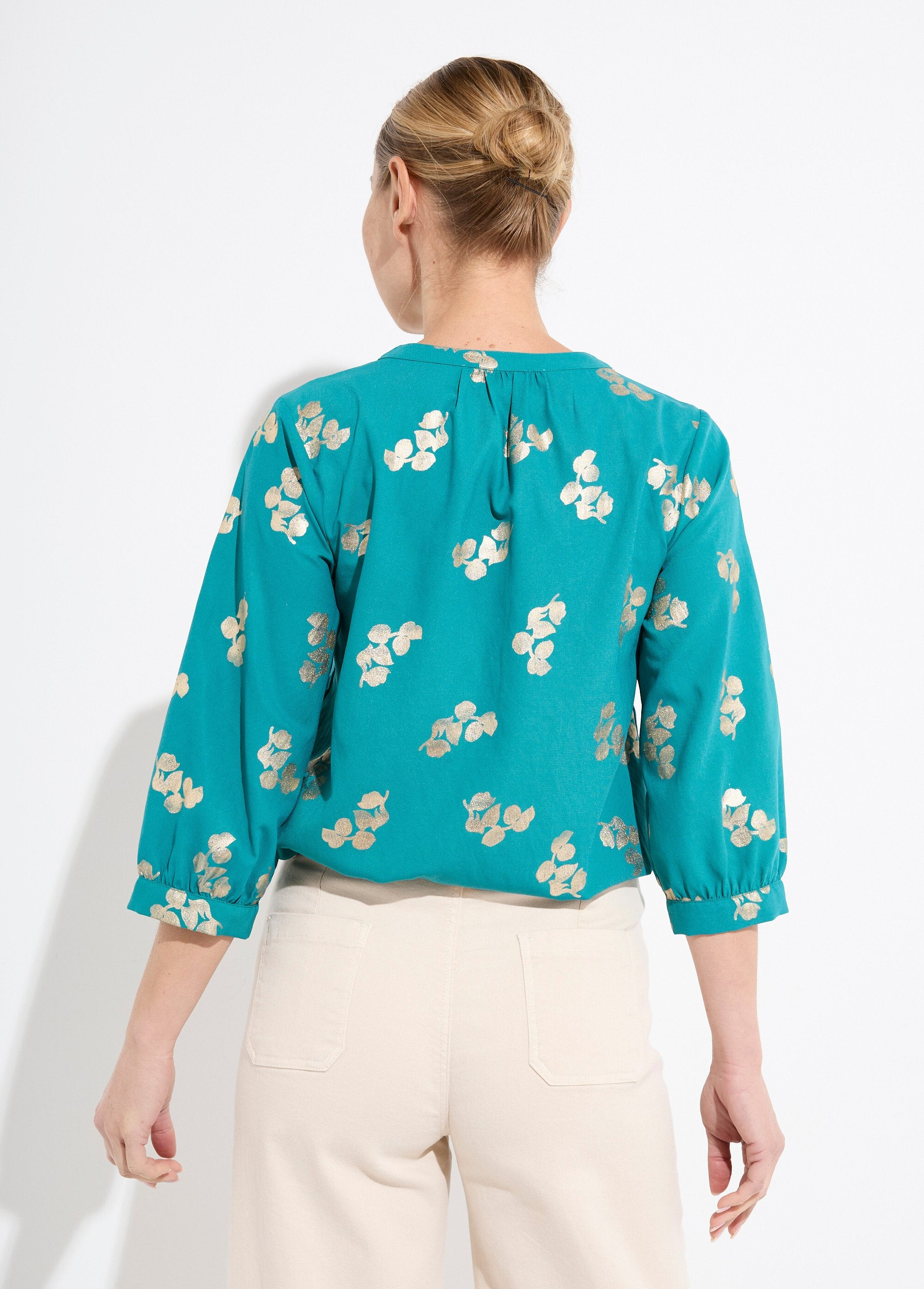 Túnica_holgada_abotonada_con_mangas_largas_3/4_Verde_DO1_slim
