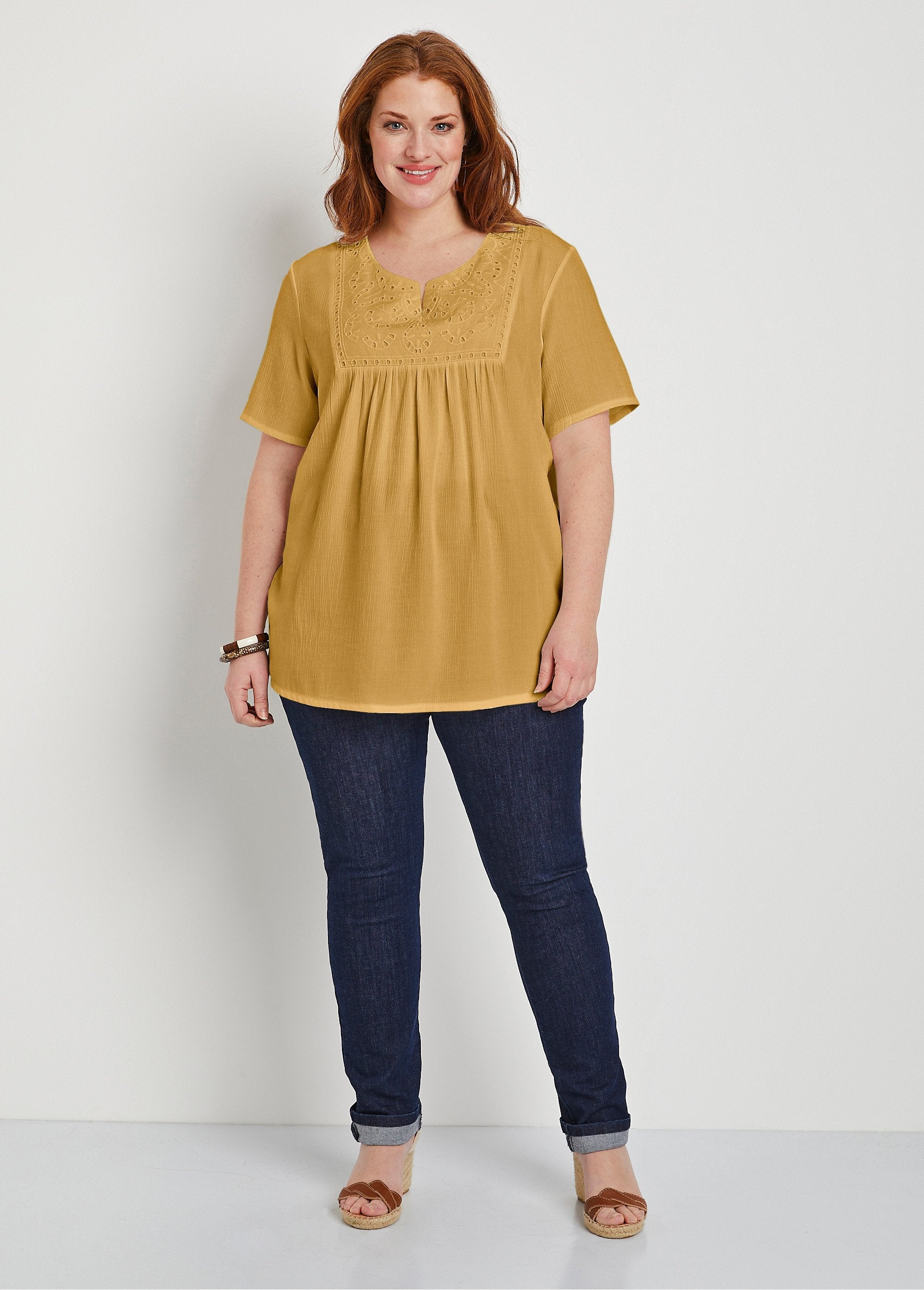 Túnica_larga_bohemia_de_seersucker_Azafrán_SF1_curvy