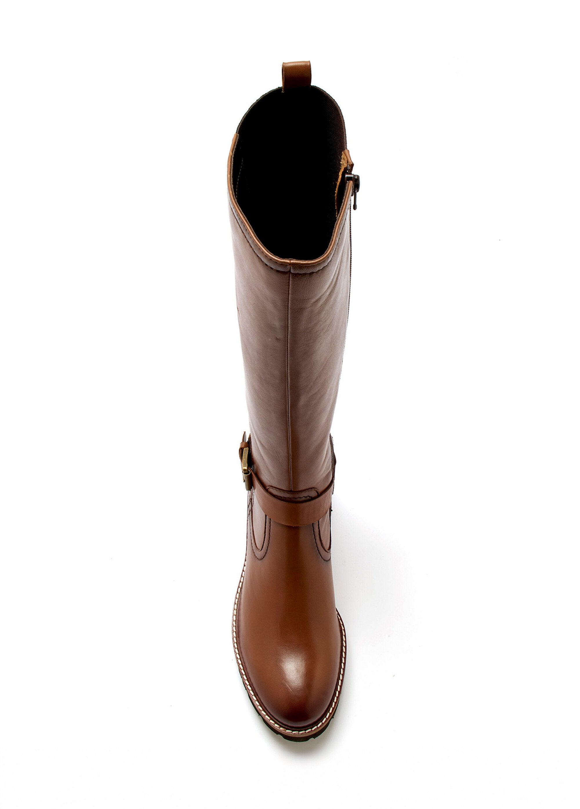 Bottes_cavalières_en_cuir,_talon_plat_Marron_OV1_slim