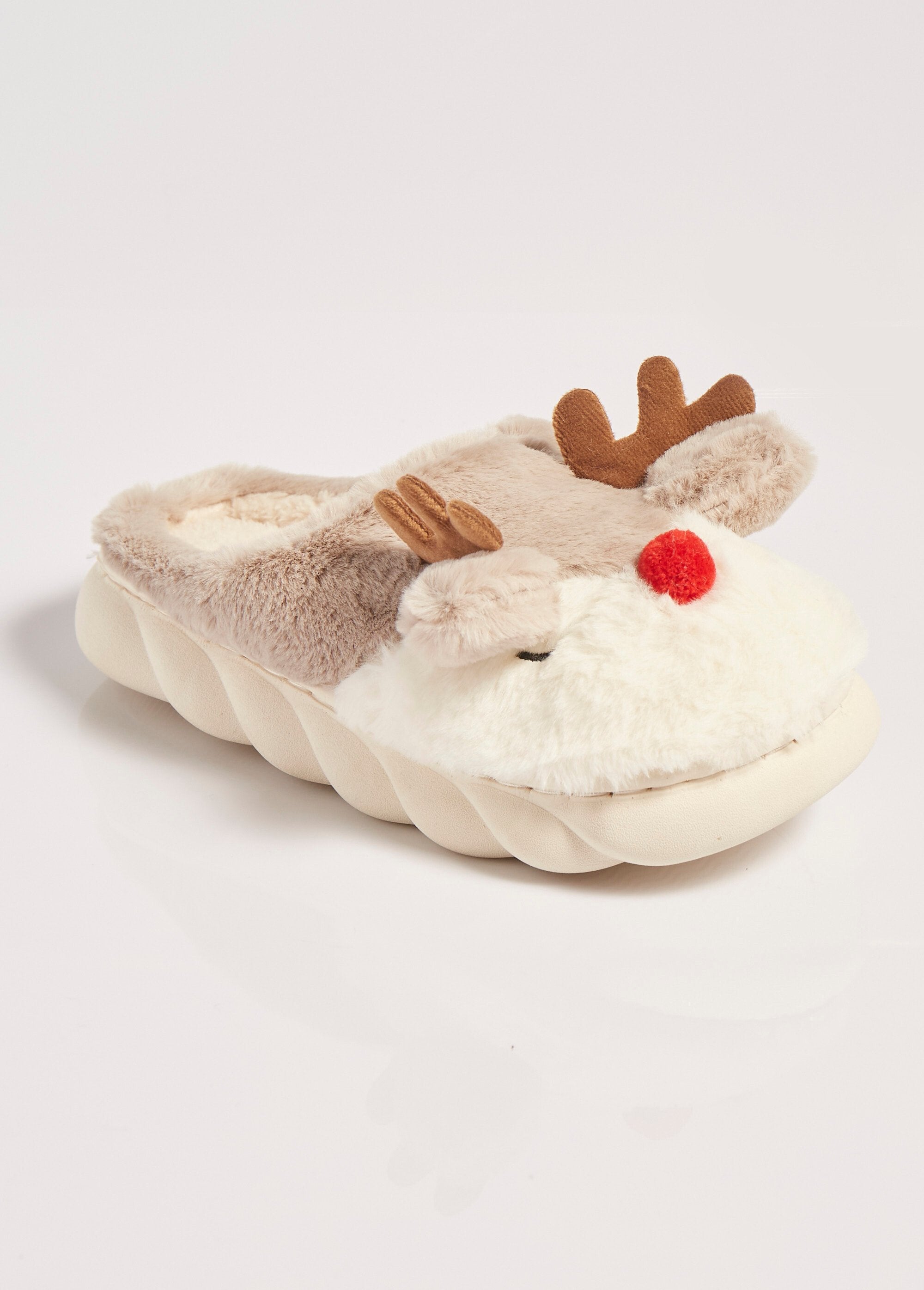 Chaussons_chauds_en_fourrure_thème_Noël_Beige_FA1_slim