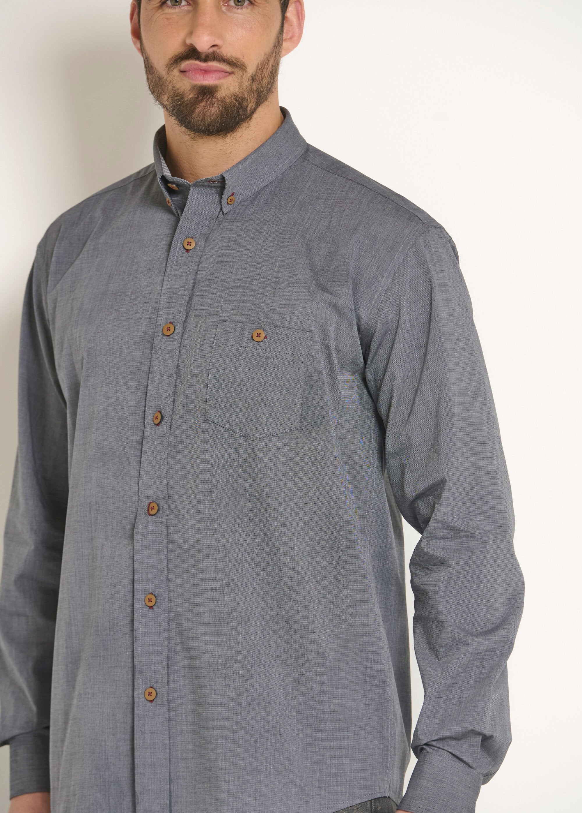 Camisa_de_algodón_de_manga_larga_Gris_DE2_slim