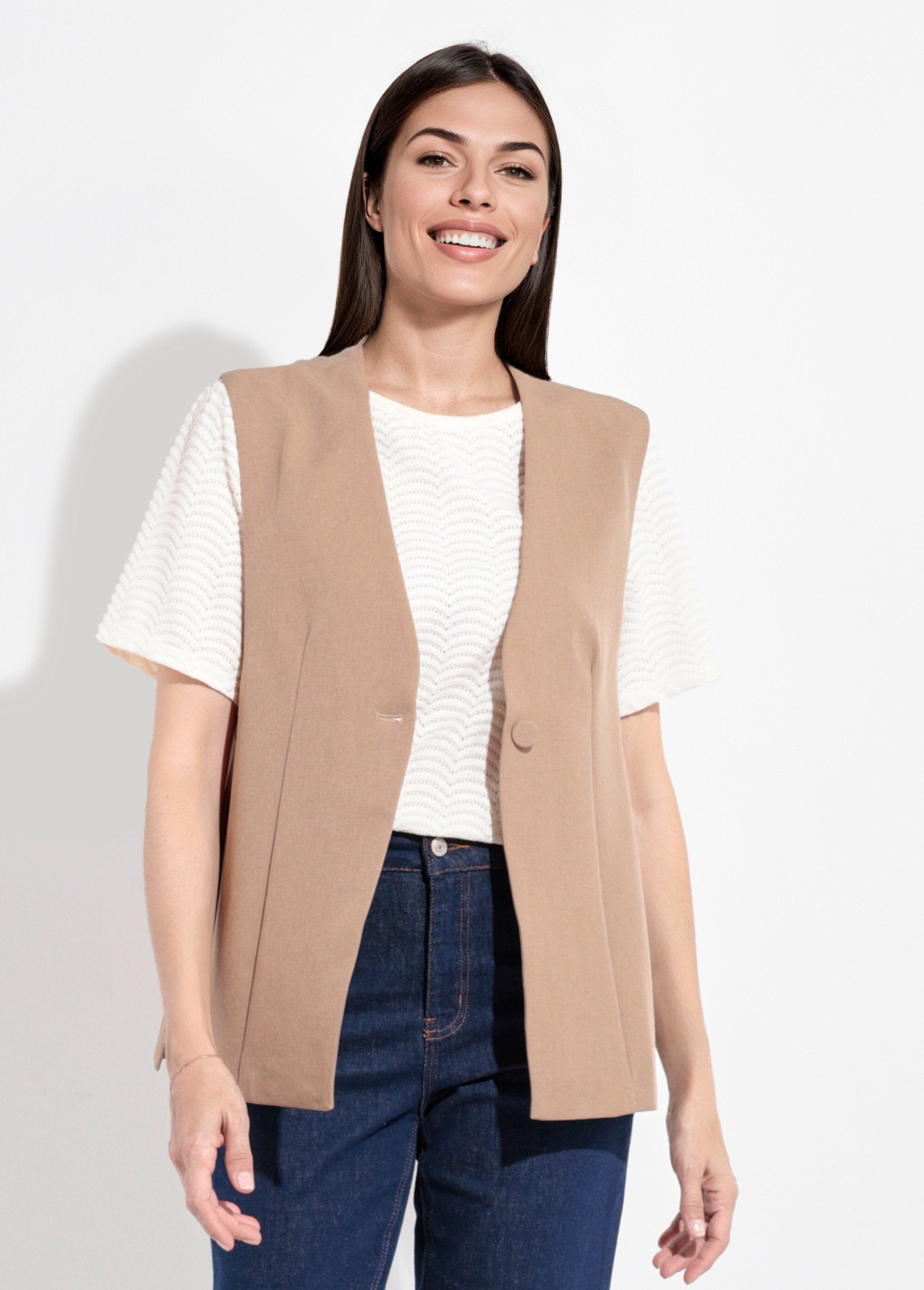 Gilet_costume_sans_manches_bouton_côtés_Beige_FA1_slim