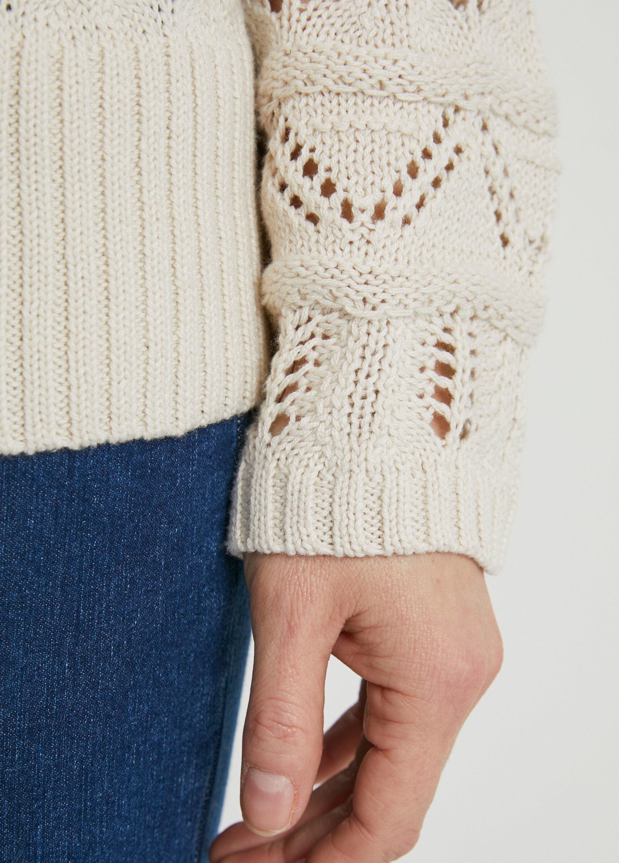 Gilet_court_boutonné_maille_ajourée_Ficelle_DE4_slim