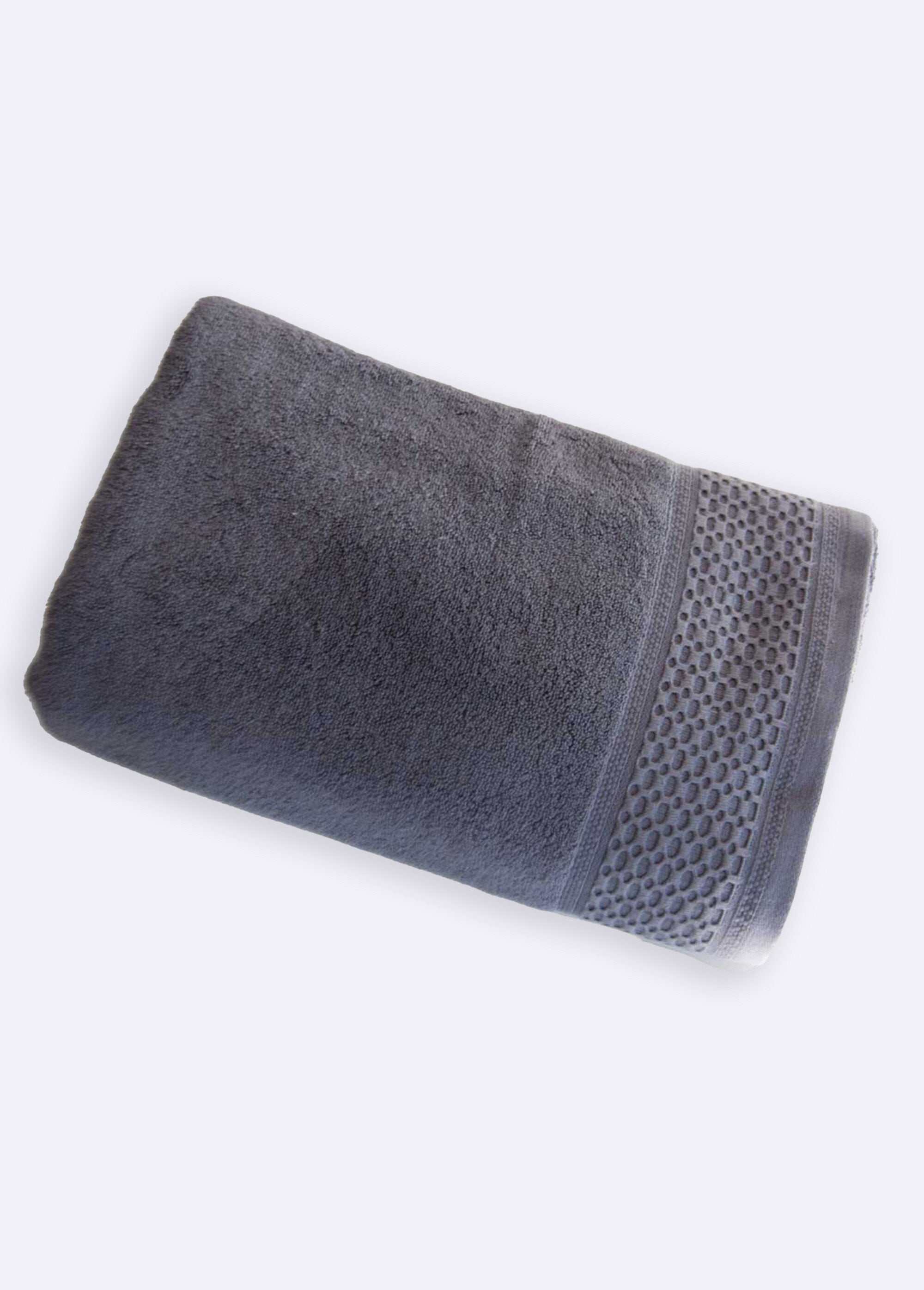 Ligne_de_linge_de_bain_pur_coton_épais_Anthracite_FA1_slim