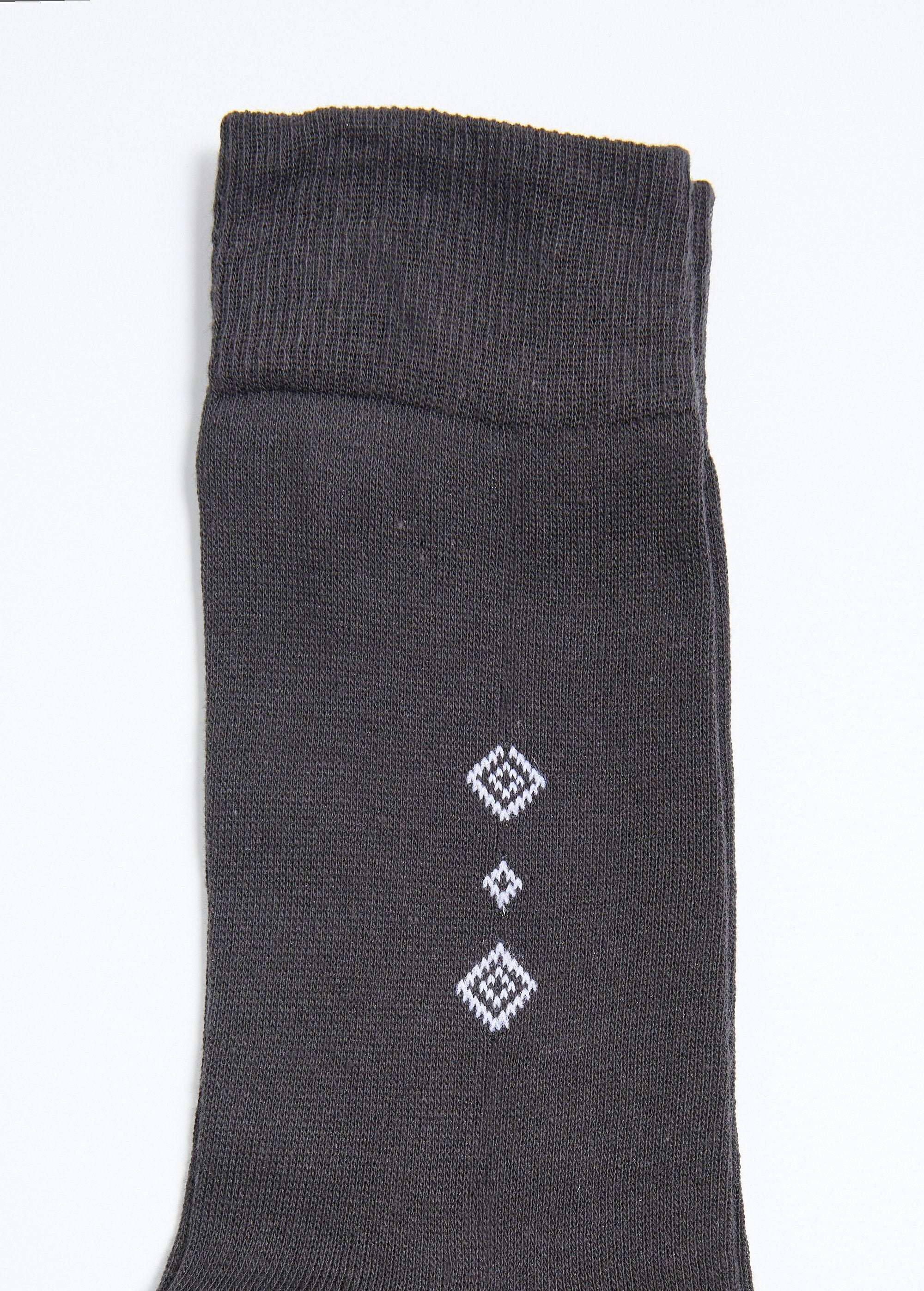 Pack_de_10_calcetines_lisos_y_estampados_Negro_a_juego_DE3_slim