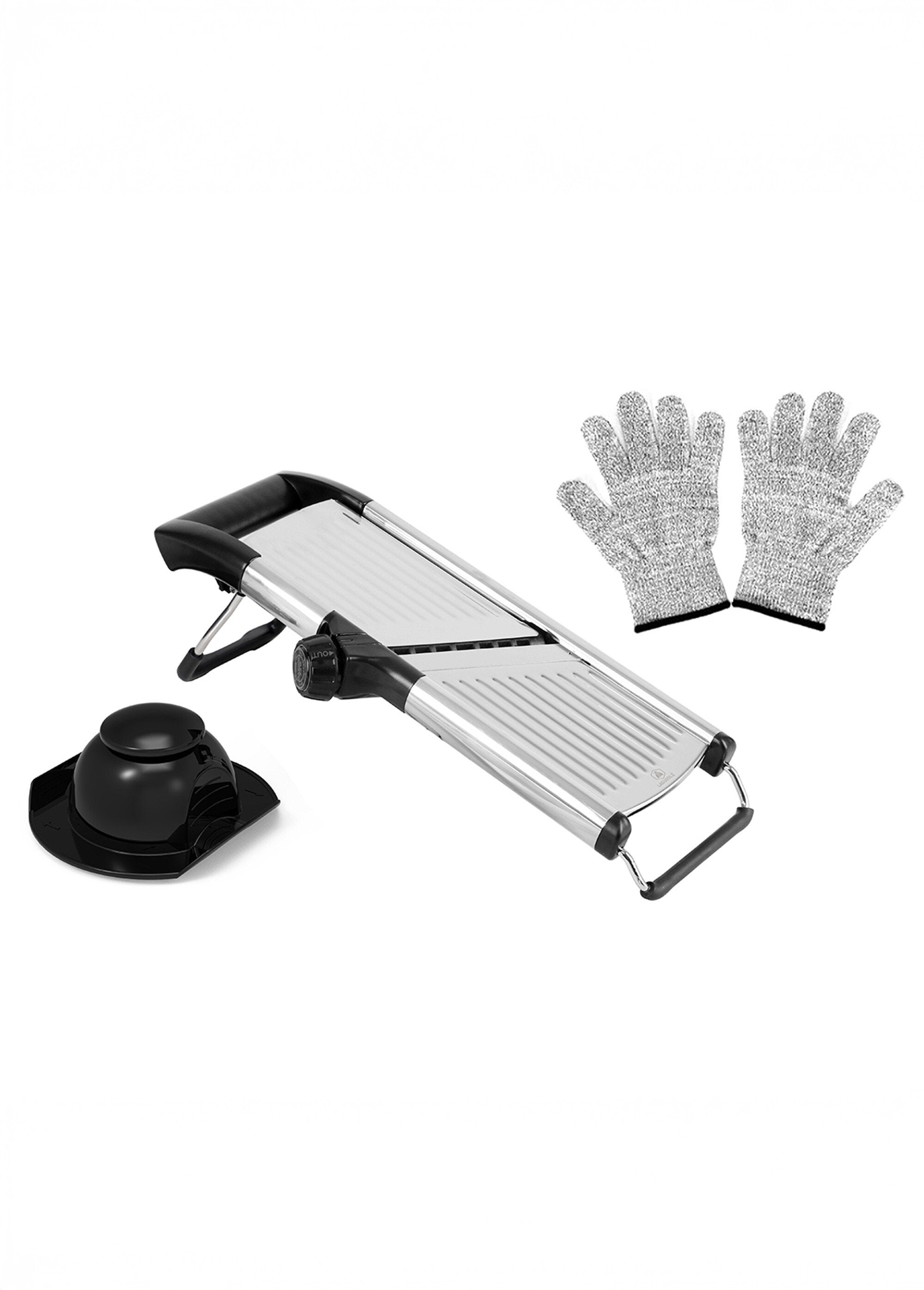 Mandoline_pro_inox_5_lames_+_gants_protection_Noir_et_gris_FA1_slim