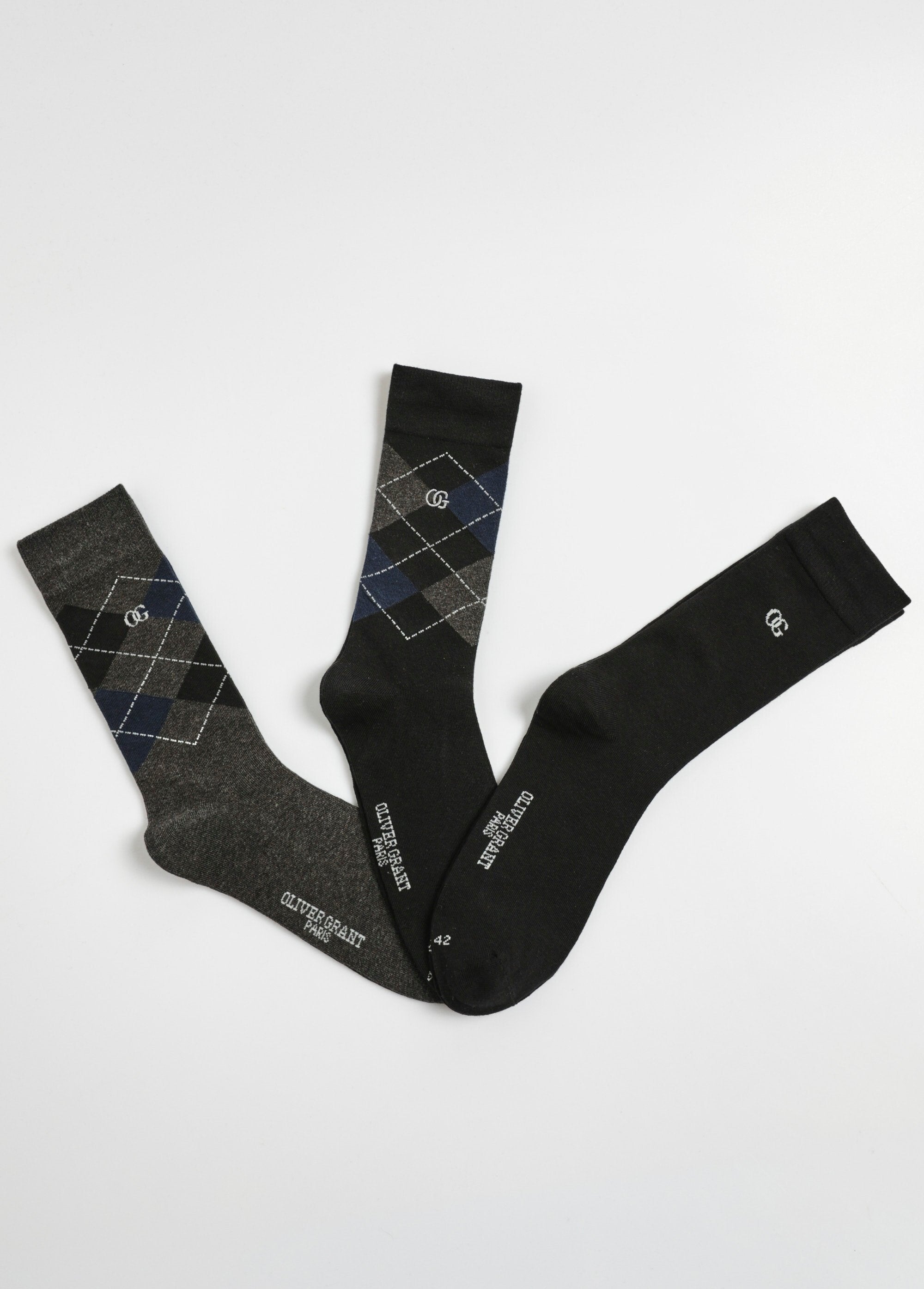 Par_de_calcetines_con_estampado_de_diamantes_Negro_FA1_slim