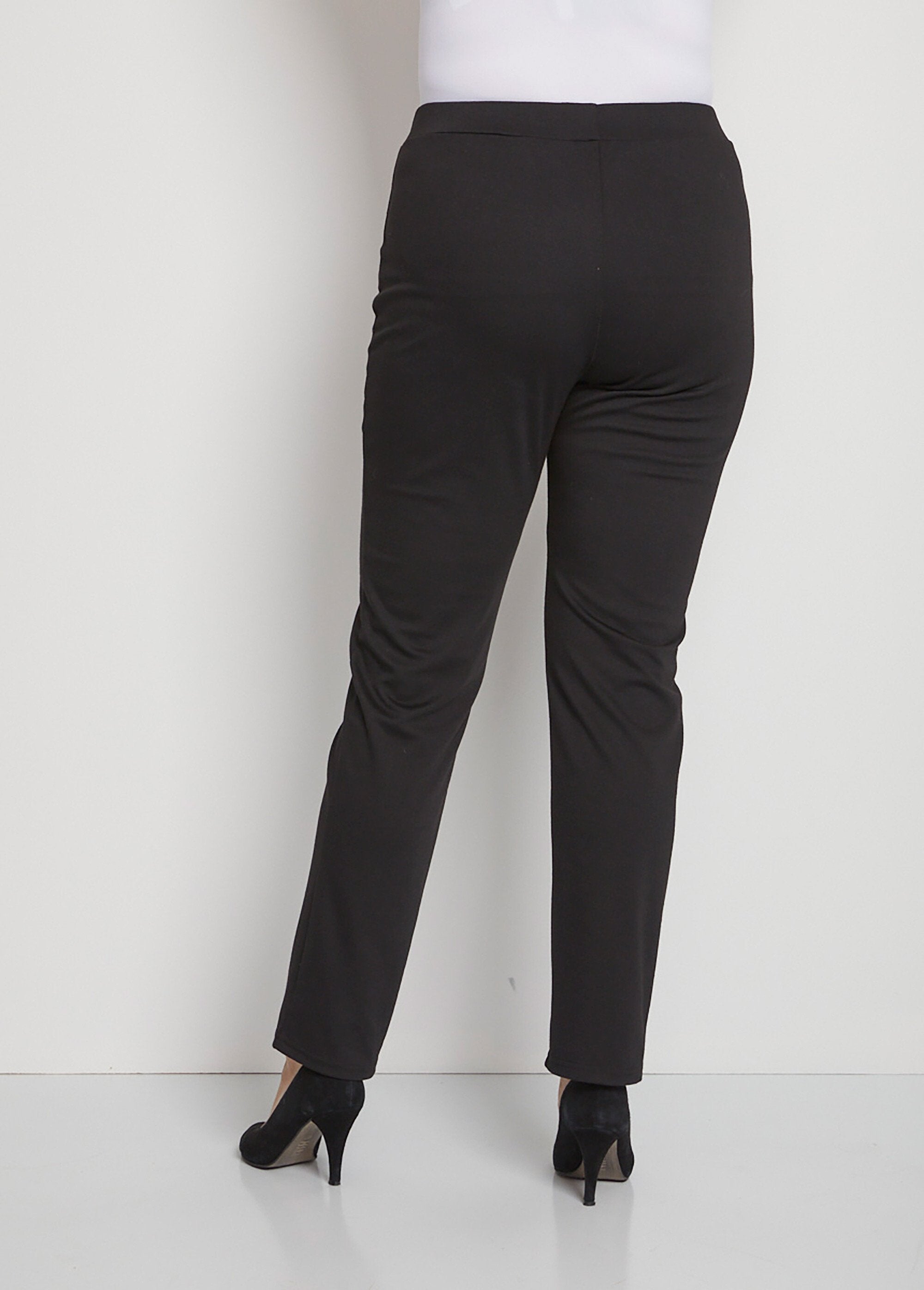 Milano_pantalones_rectos_de_malla_con_cintura_elástica_Negro_DO1_curvy