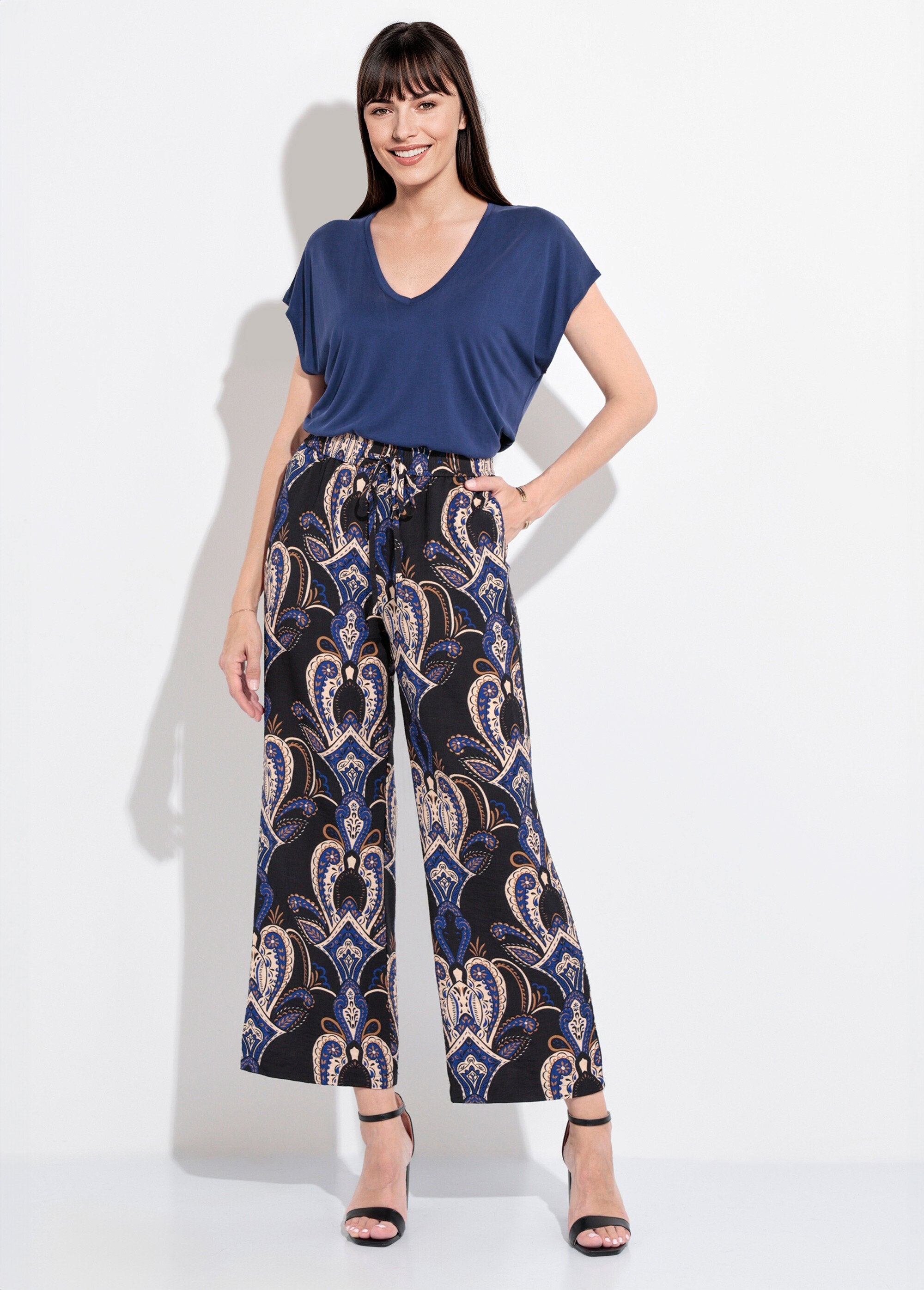 Pantalon_élastiqué_ample_motif_cachemire_Marine_SF1_slim
