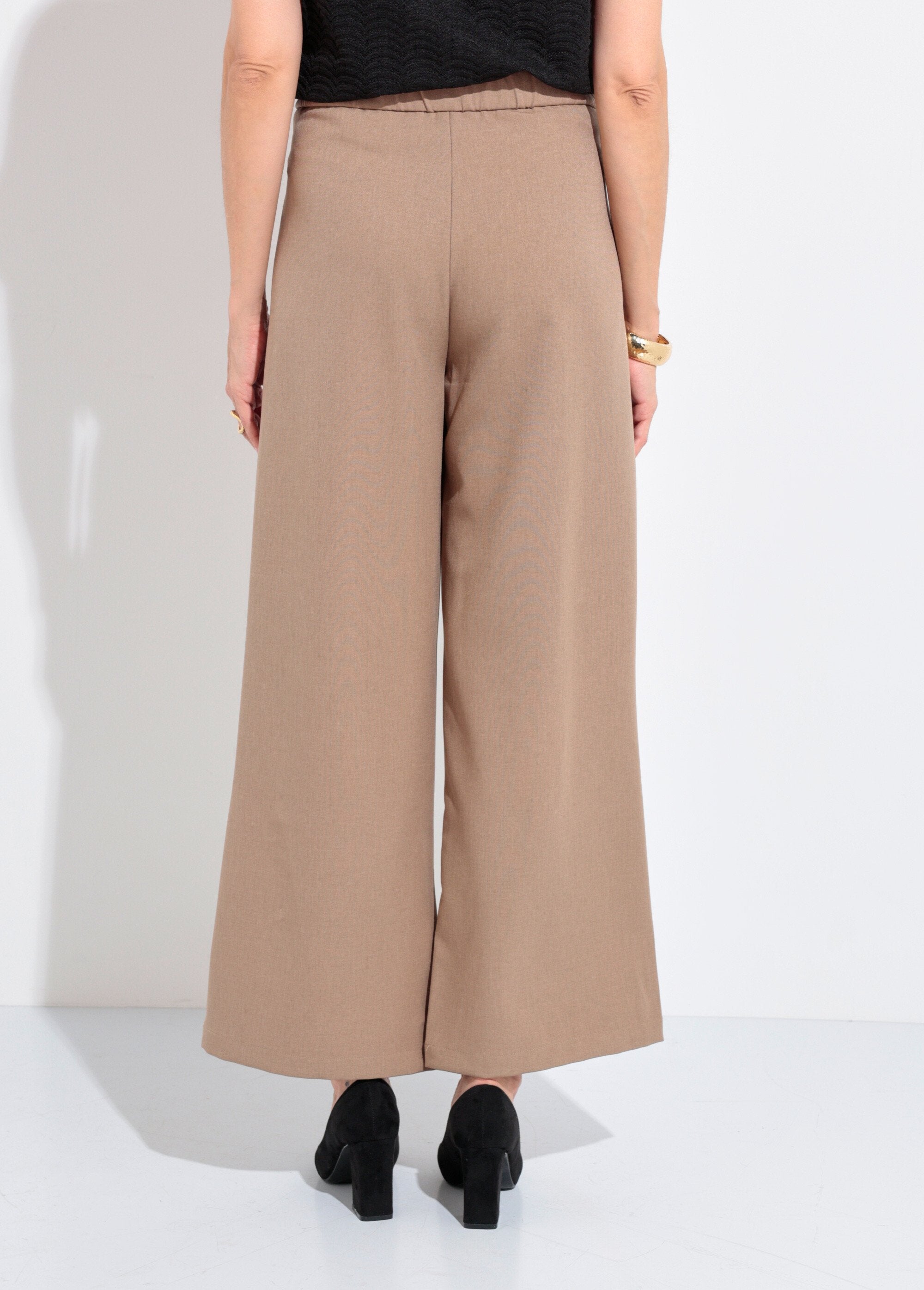 Pantalon_tailleur_fluide_élastiqué_Beige_DO1_slim