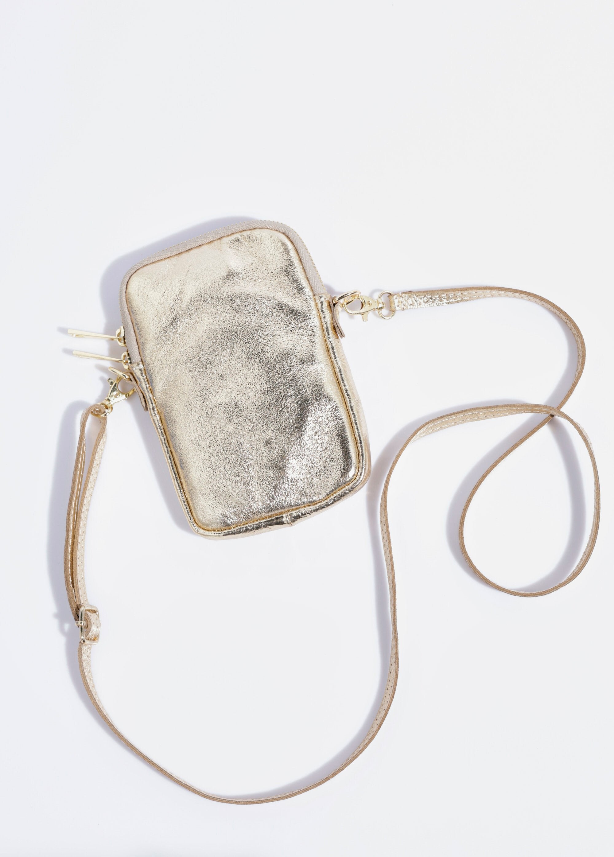 Funda_de_cuero_con_cremallera_para_teléfono_Dorado_DO1_slim