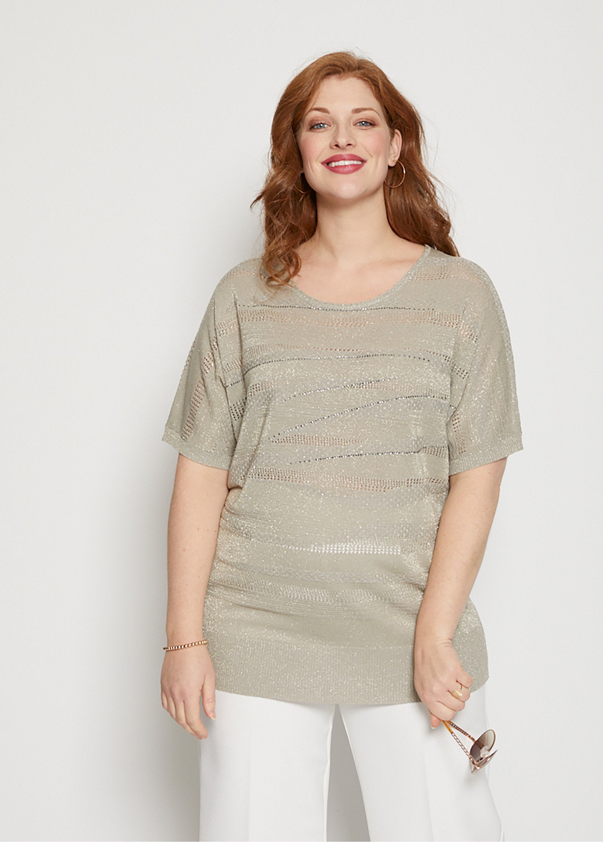 Pull_maille_irisée_ajourée_avec_strass_Kaki_FA1_curvy