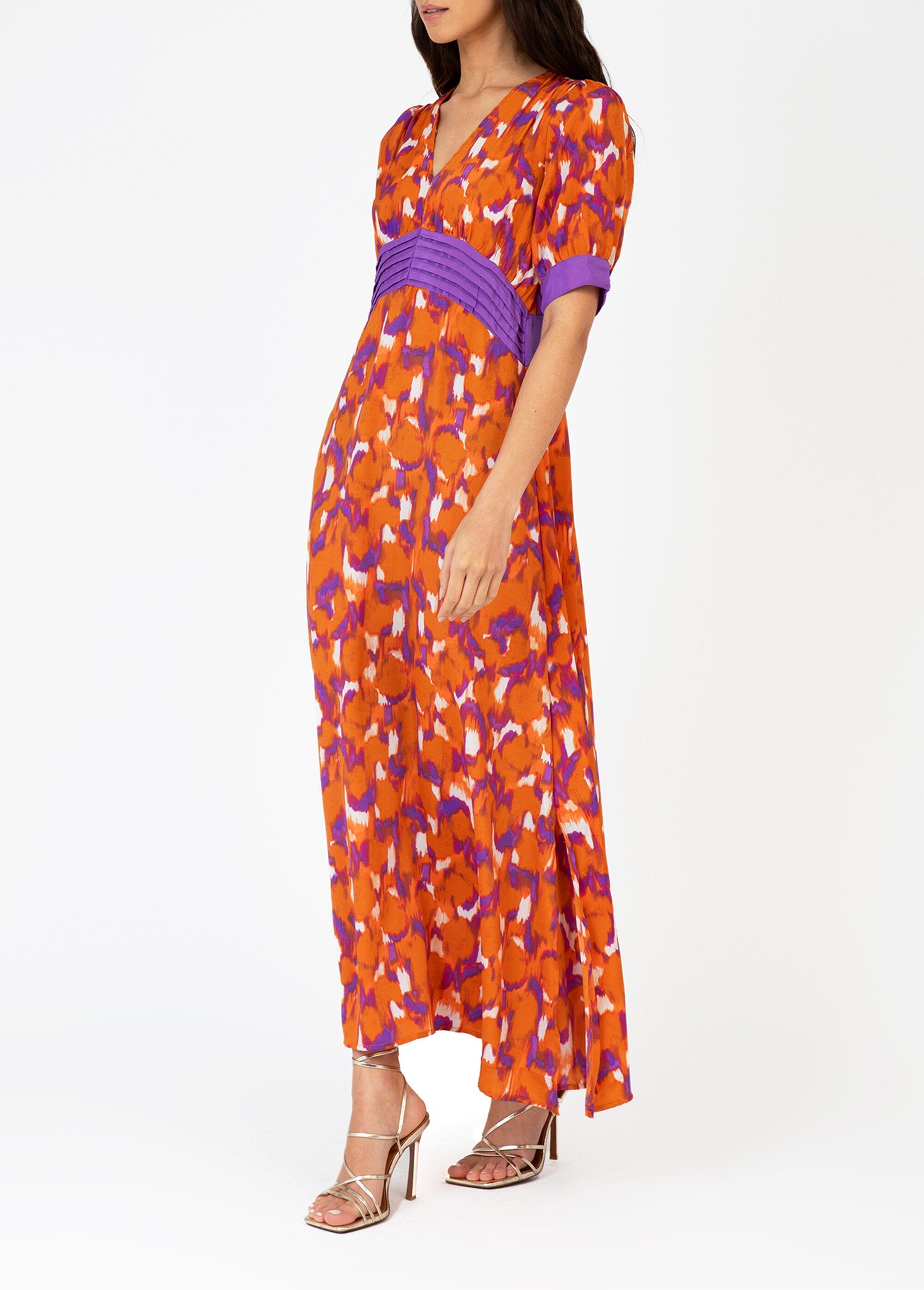 Vestido_largo_estampado_con_cintura_plisada_Orange_imprime_GA1_slim