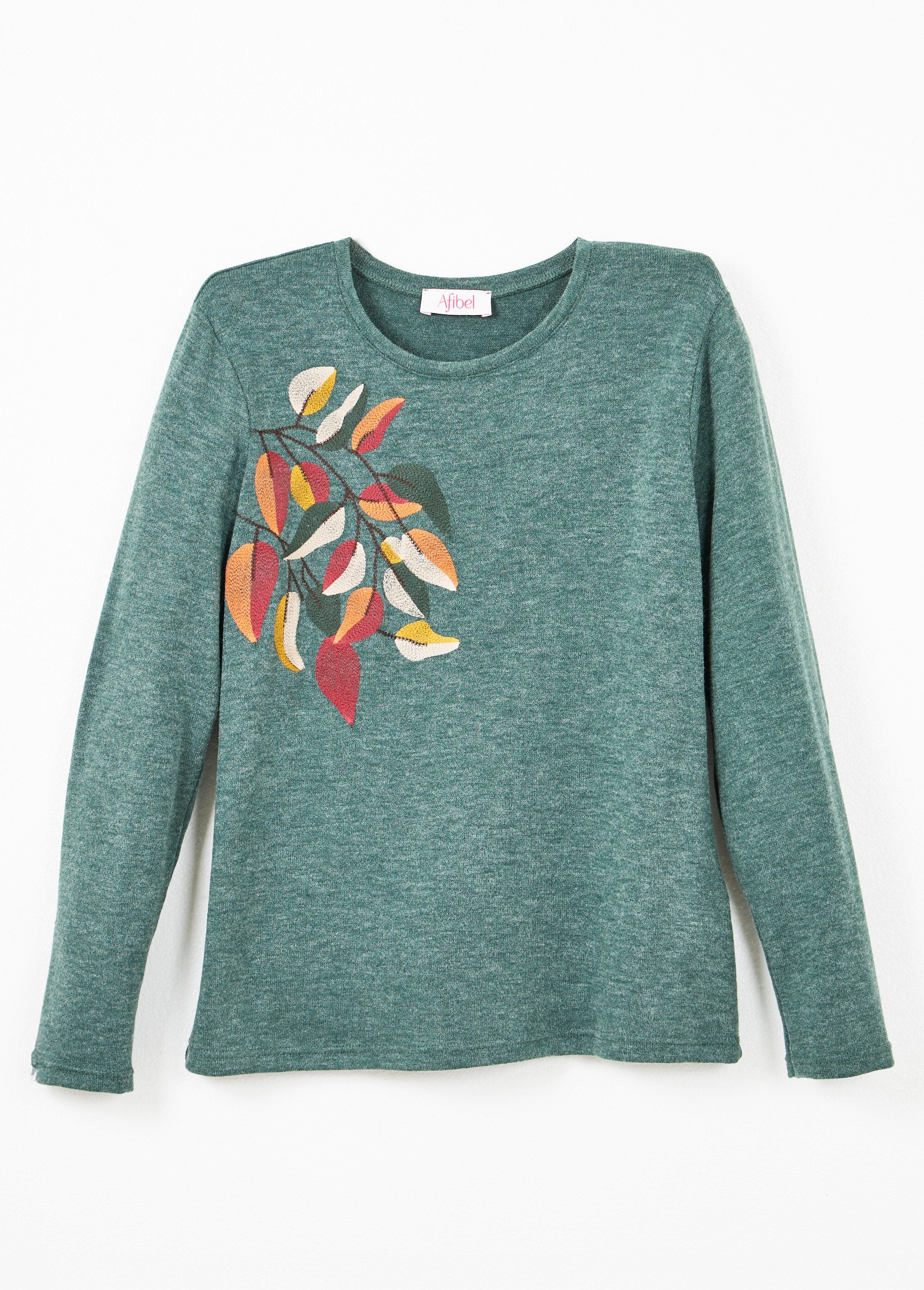 Camiseta_de_manga_larga_con_cuello_redondo_y_bordado_liso_Verde_AP1_slim