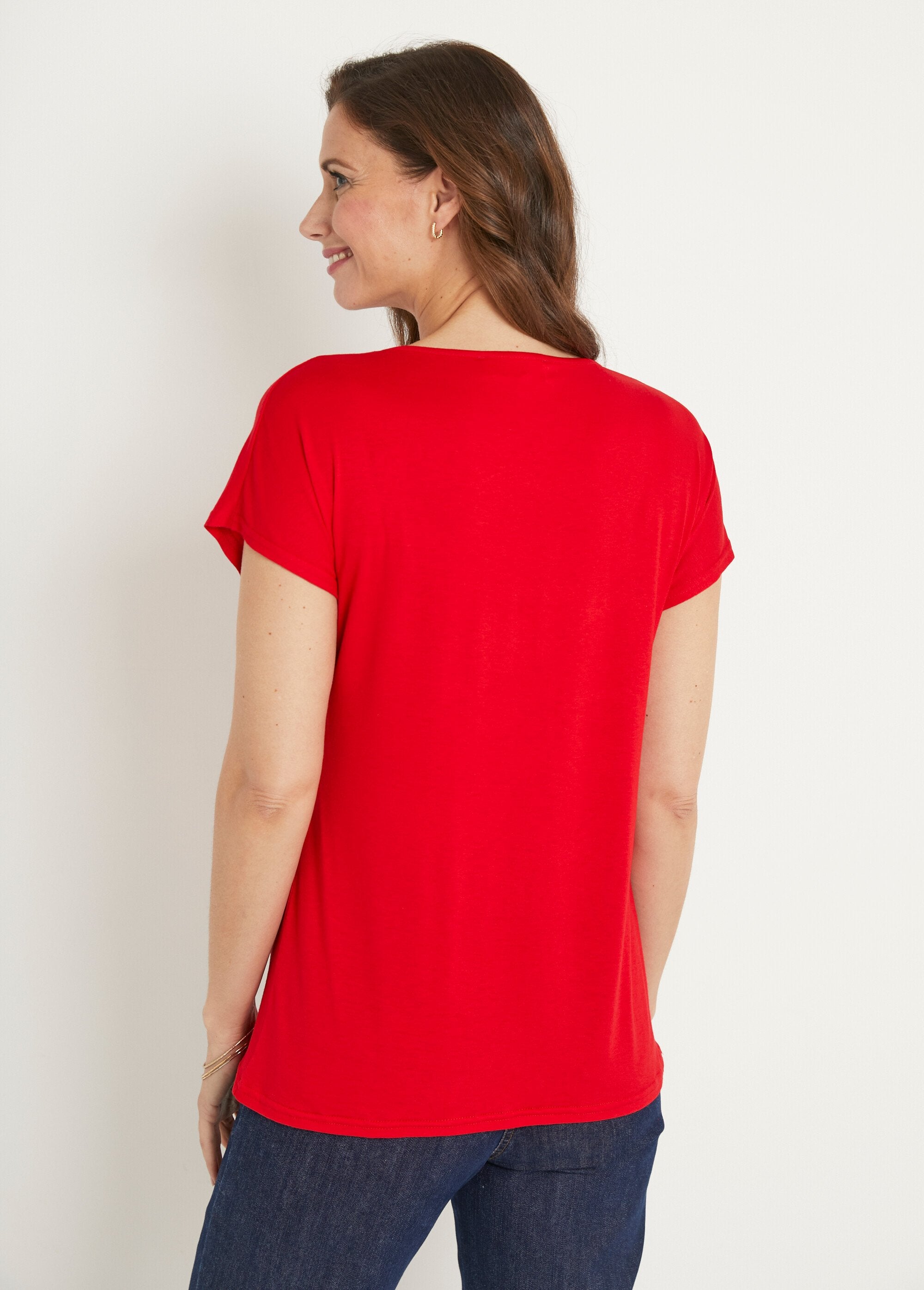 Camiseta_corta_de_encaje_elástico_Rouge_DO1_slim