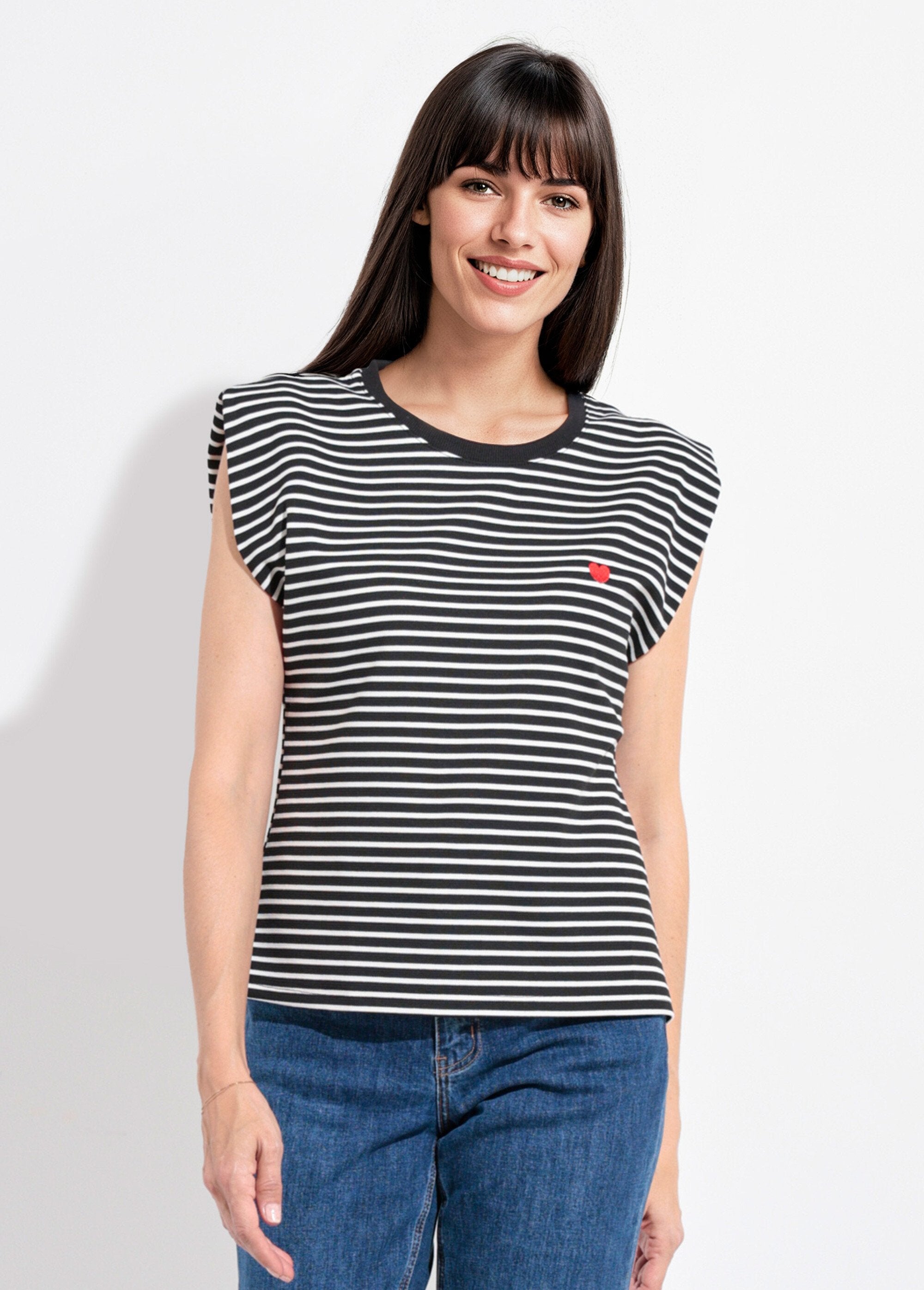 T-shirt_rayé_reliefé_manches_kimono_Raye_noir_et_blanc_FA1_slim